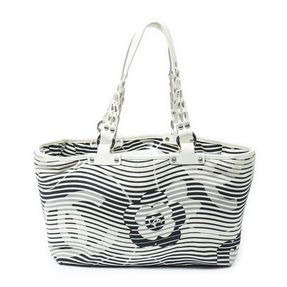 Chanel Camellia Flower Beach Tote